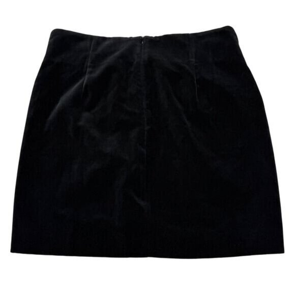 Zara Ruched Velvet High Waisted Skirt Size Small - Picture 4 of 4